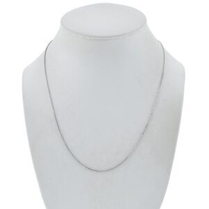 Vintage RO MD Sterling Silver 925 0.9mm Cable Link Chain Necklace 18"